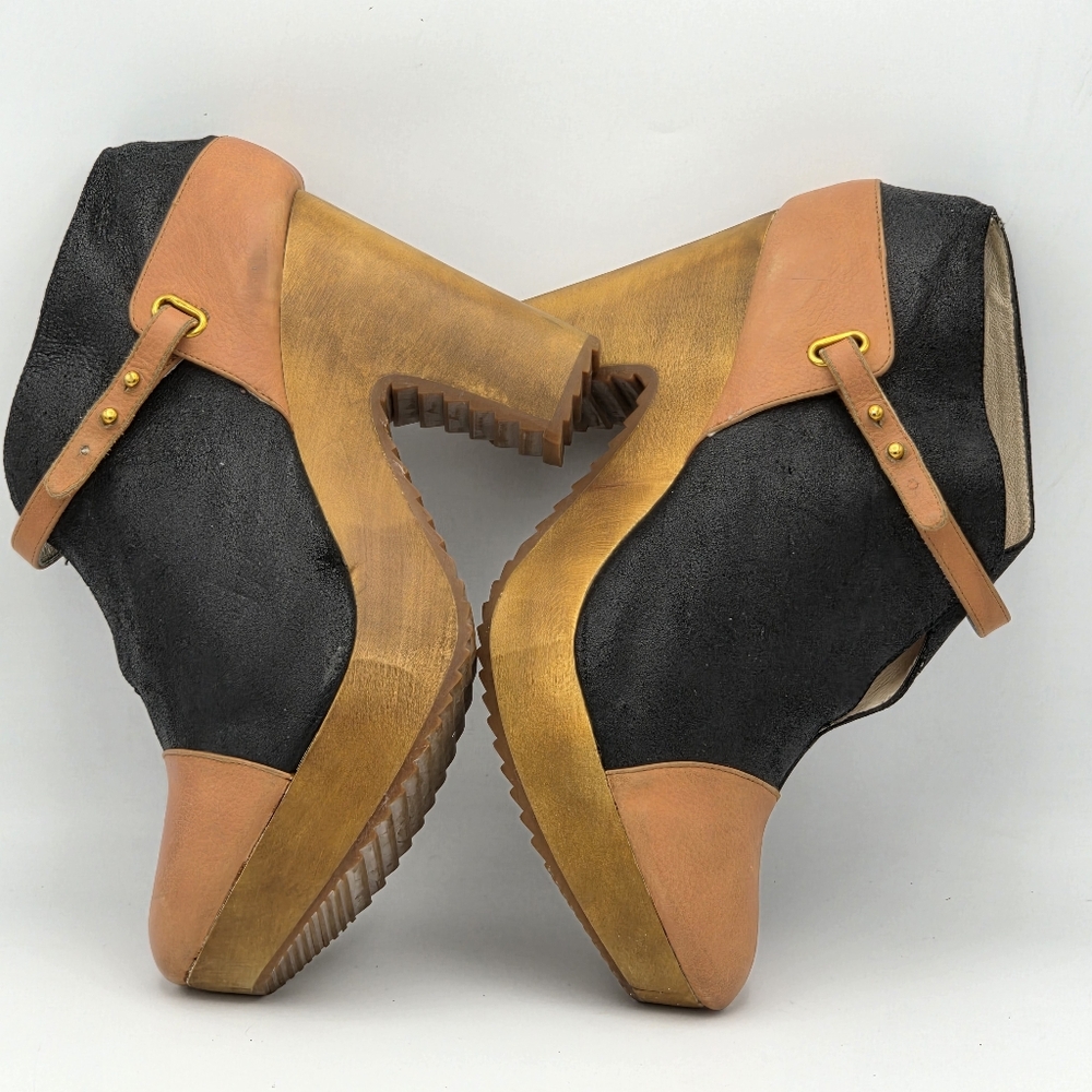 Matt Bernson Tribeca black suede and leather ankle booties. - Picture 6 of 8